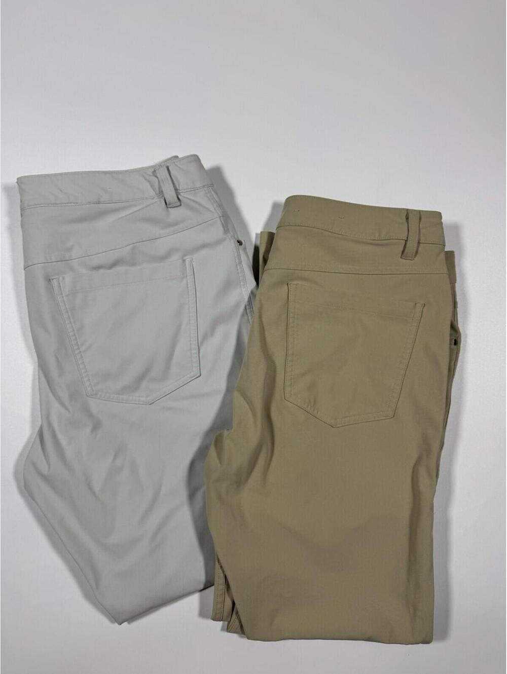 Lululemon ABC Pants Lot of 2 Warpstreme 5 Pocket Pants Men’s 34x28